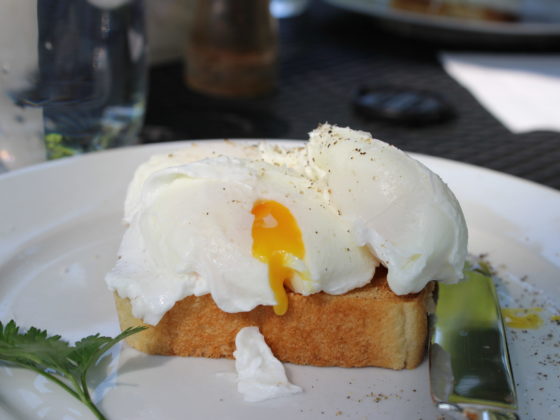 Breakfast Poached eggs on toast