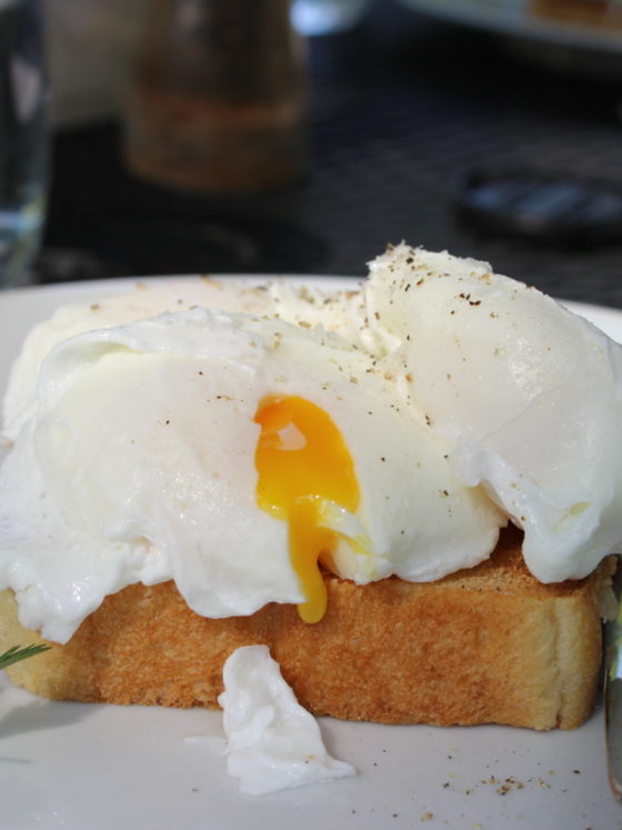 Breakfast Poached eggs on toast